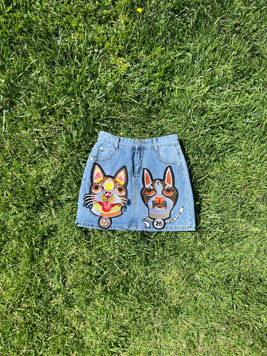 PURE JEANS CAT STICHED SKIRT